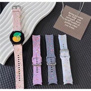 Colorful Speckled Watch Band Purple